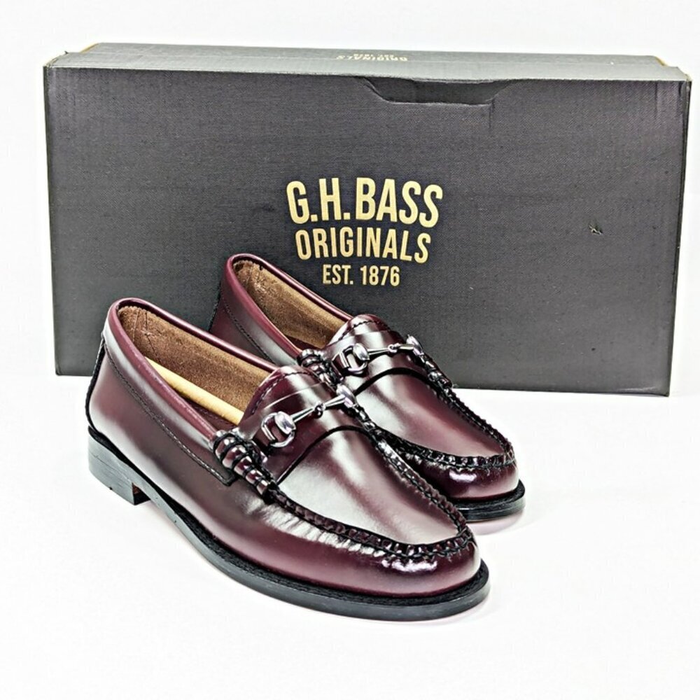 G.H. Bass Women's Weejuns Lianna Horsebit Loafers Wine Size 5 (MSRP $185) - Picture 3 of 12